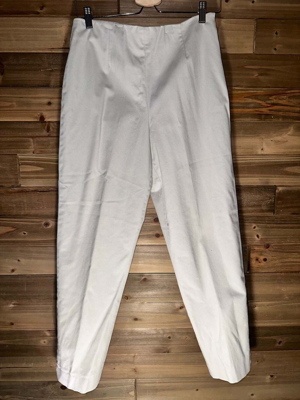 No.75 Real Clothes White Trousers Pants Size 10 Lycra Spandex Made In USA